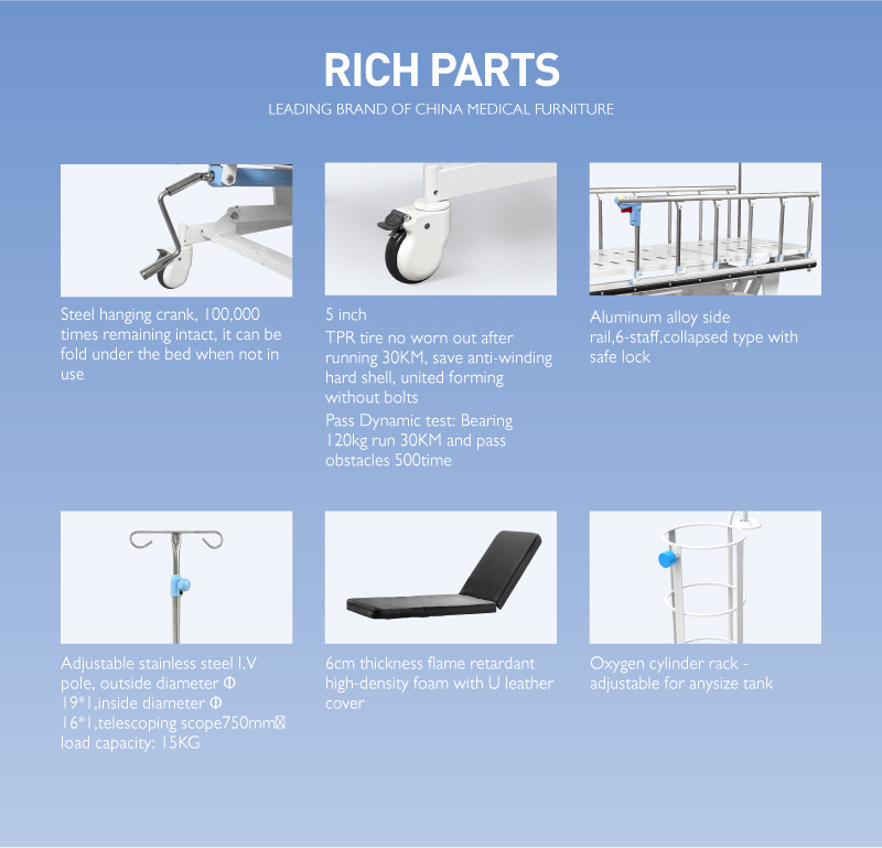 Comfortable Patient Trolley Medical