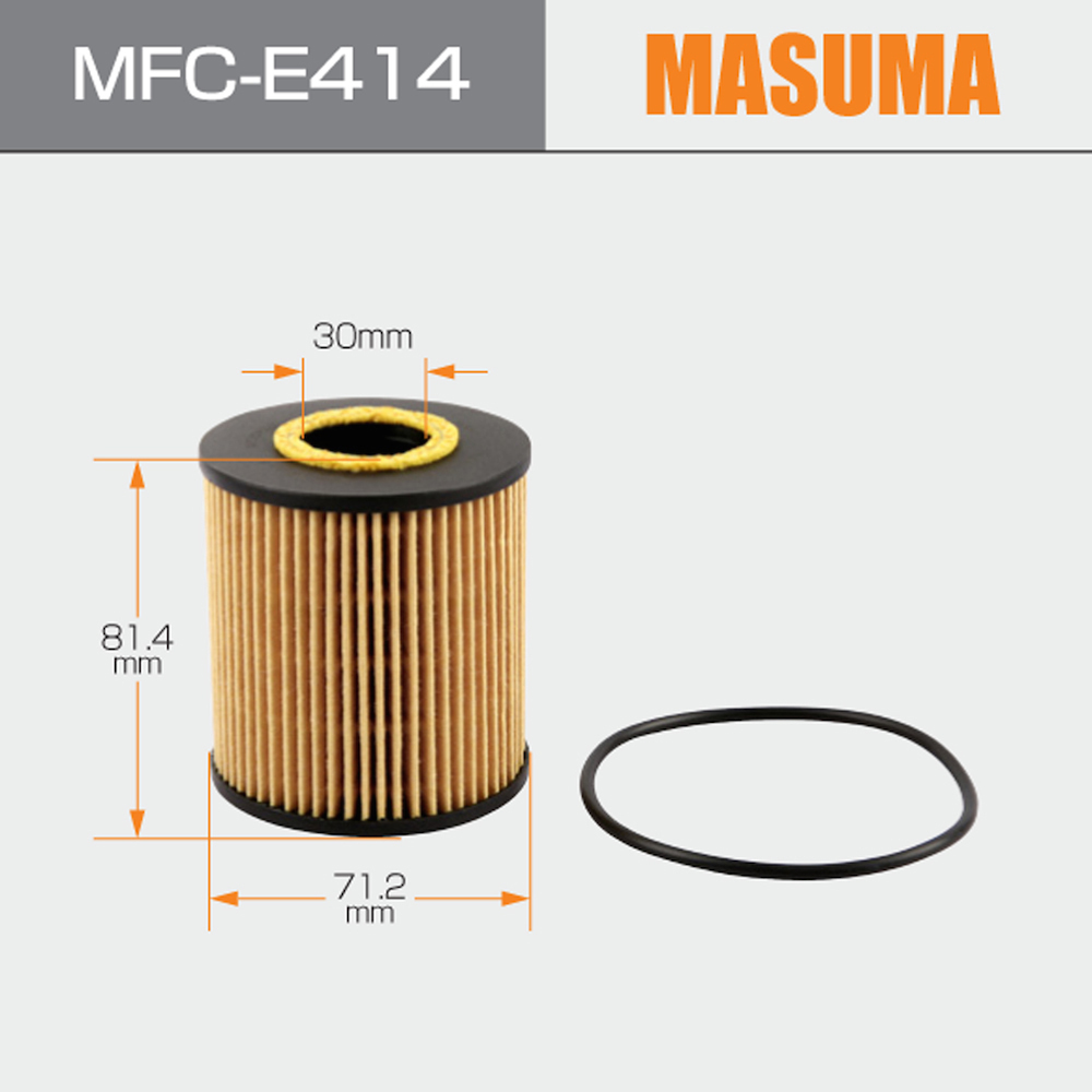 VOLVO S40 V8 AWD Paper core Auto Engine Systems Oil Filter Paper MASUMA NO. MFC-E414