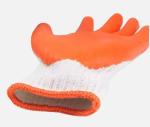 10 Gauge Flat Plain Latex Orange Industrial Rubber Gloves