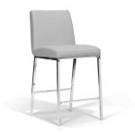 American Modern Bar Stool Chairs Leather Velvet With Wooden Counter