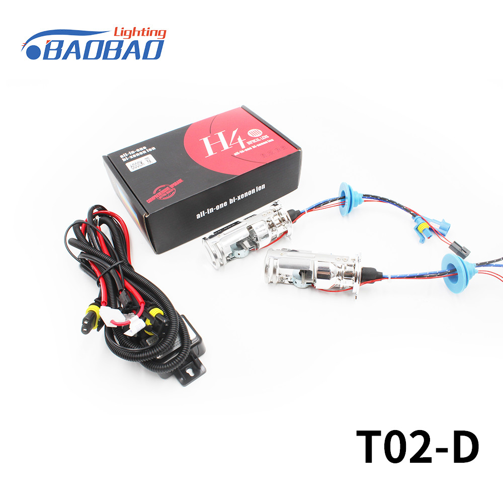 T02-D Car Mini double lens hi/low projector lens hid xenon kit