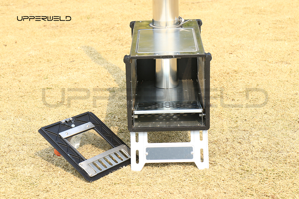 General Outdoor Environment Small Stainless Steel Wood Burning Stove with Chimney Pipe