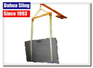 Quality Large Capacity Long Green Lifting Straps , Certified Disposable Lifting Slings wholesale