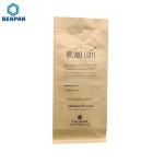 Flat Bottom k Glossy 150g Brown Kraft Paper Coffee Bags