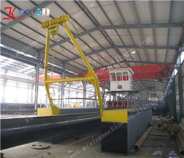 Diesel Engine Draft 1.3m Sand Dredger River Sand Mining machine