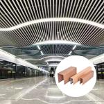 Aluminum Linear Metal Ceiling Slats Customized Aluminum Strip Ceiling