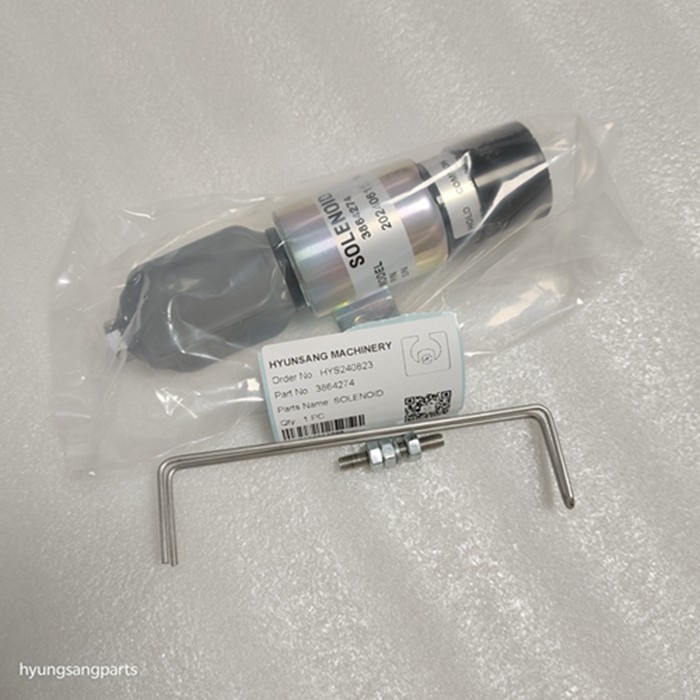 12V/24V 3864274 Solenoid For R140LC9S R210LC7 RD220LC9 4BT3.9 6BT5.9
