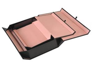 Quality Foldable Flip CMYK 350g Paper Gift Packaging Box 30*25*18CM wholesale