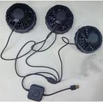 One cable connect 3fans Cooling Fan 5V Air Conditioning Cooler