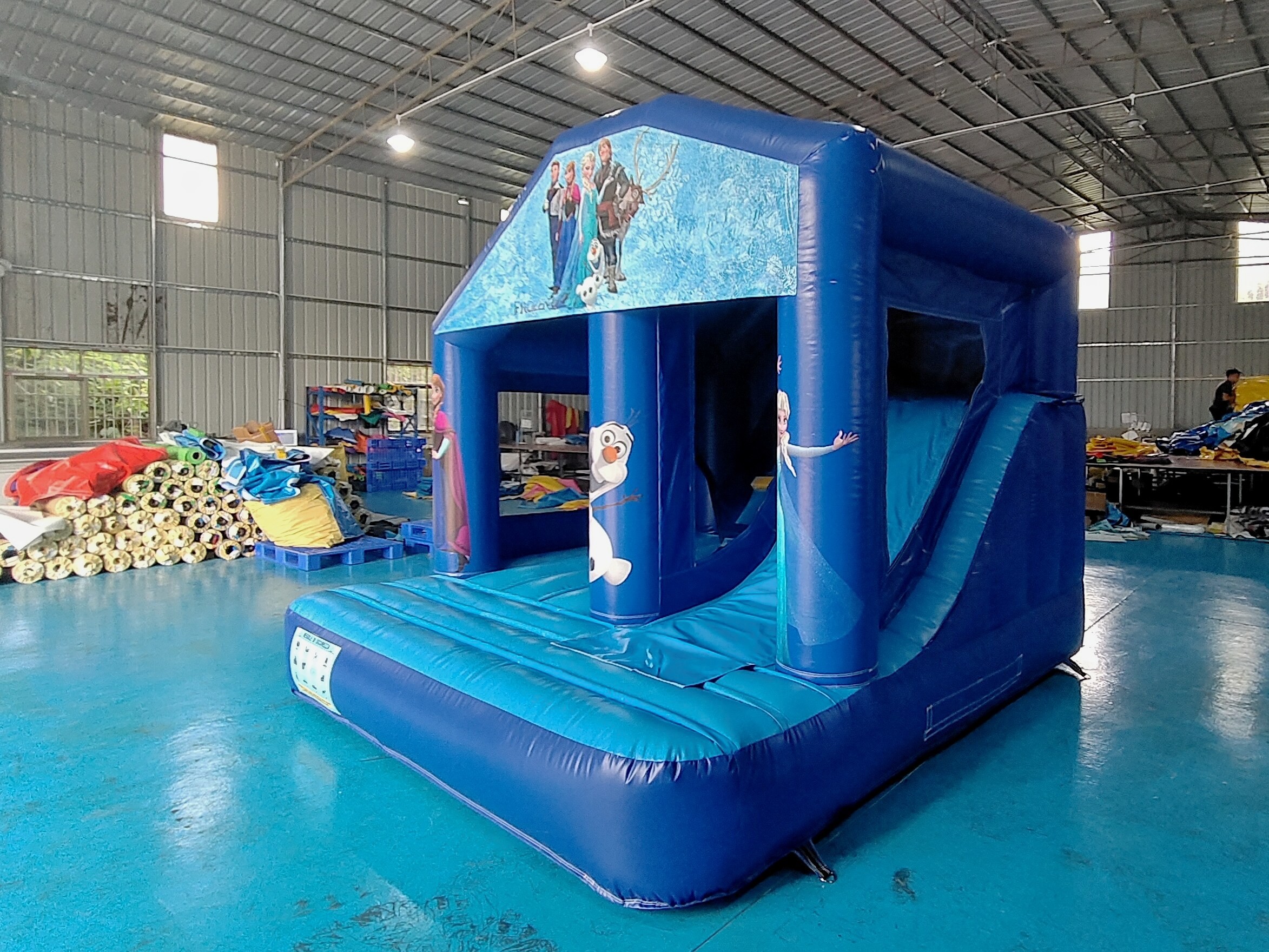 Hot Sale Commercial Inflatable Bounce House With Slides The Frozen Princess Cartoon Inflatable Combo For Kids