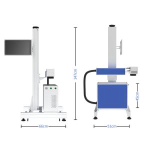 Quality Touch Screen Computer Flying Fiber Laser Marking Machine Air Cooling wholesale