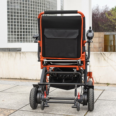 ISO Lightweight Folding Electric Wheelchair 100KG Load 150W X 2 Power