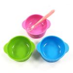 Kitchen Durable Cute Design Kids Bowls and spoons Household Safety Children Baby