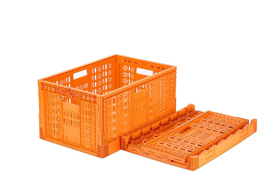 Foldable PE/PP Agriculture Vegetable Plastic Basket Stackable Crate for Garden Market