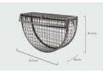 High - End Metal Mesh Metallic Clutch Bag Half-Round Hollow For Women