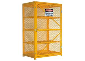 Quality 46” Wide 12 Cylinder Storage Cabinet Propane Tank Cage Steel Top And Bottom wholesale