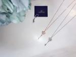 18K Gold Branded Silver Jewelry Heart Lock Necklace Key Pendant