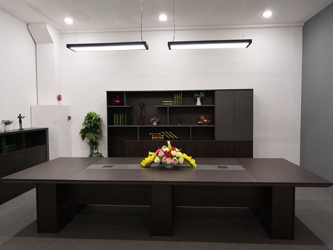 Wood Material Modern Conference Table , Office Meeting Table OEM / ODM