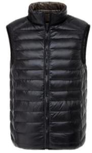 Quality Autumn Mens Light Down Jacket , Plus Size Men Ultra Light Down Vest Waterproof wholesale