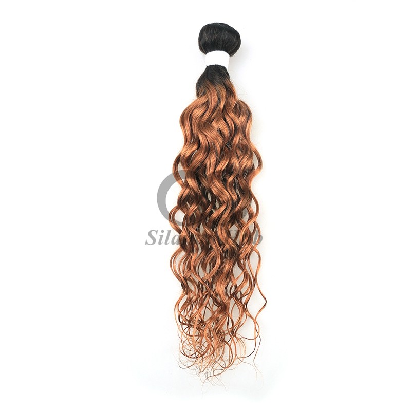 #T1B/30 Water Wave Remy Human Hair Bundles Sew In Weave Bundles Brazilian Bundle Deals
