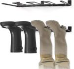 Powder Coated Boot Hanger 2 Pack Wall Mount Shoe Rack for Heavy Duty Cowboy Boot