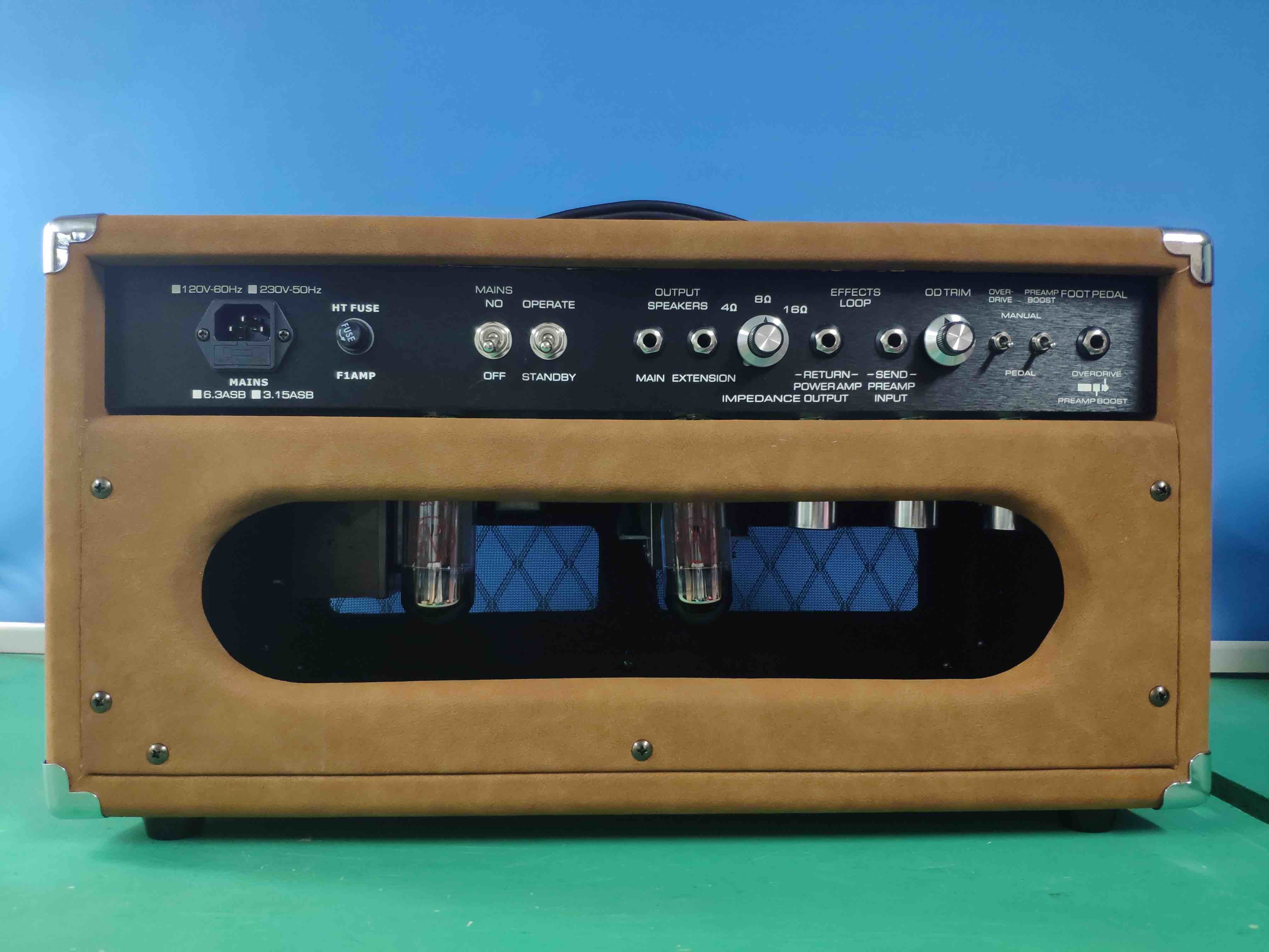 Custom Grand Overdrive Special Guitar Amplifier 20W in Brown Tolex with JJ Tu2 X EL84 Power Tubes 3 X 12ax7 Preamp Tubes