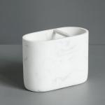 OEM Marble Ceramic Bathroom Soap Dispenser Set 5 Piece For Shower Room