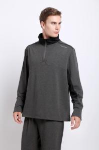 Quality Dark Grey Long Sleeve Polo Shirts wholesale