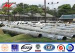 Single Circuit 69kv Commercial Light Galvanized Steel Pole 400mm Length Bitumen