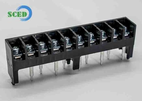 Single Level Barrier Terminal Block 11.00mm 300V 20A 10P M4 Steel Screw Power