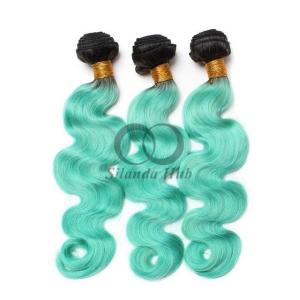 Quality #T1B/Green Body Wave Remy Human Hair Bundles Sew In Weave Bundles Brazilian Bundle Deals wholesale