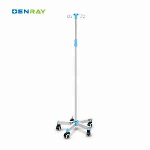 Quality Factory Cheap 5 Casters Stainless Steel Mobile Drip Stand wholesale