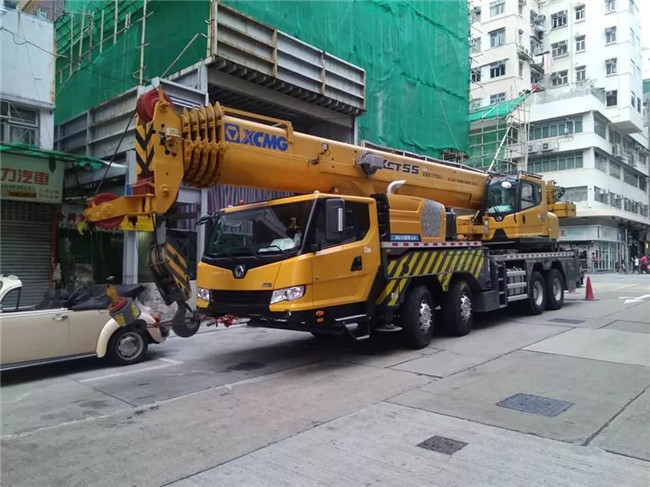 55 Ton Boom Truck Crane , XCT55L6 XCMG 6 - Section Boom Hydraulic Crane