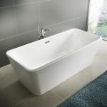 Lightweight Freestanding Acrylic Soaking Tub With 5 Year Warranty