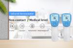 Fast Response Infrared Forehead And Ear Thermometer , Baby Temperature Gun