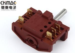 Quality 12A 250VAC 6 Position Rotary Switch , Sp6t Power Rotary Switch Brass Terminal wholesale