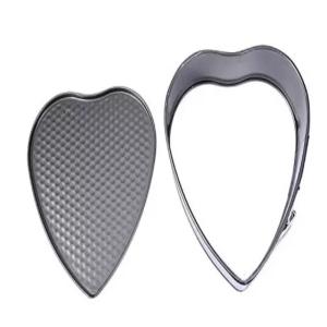Quality Silver Black Heart Shaped Aluminum Molds Pan Foodservice NSF wholesale