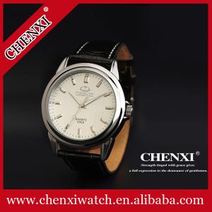 Quality 2015 Fashion Quartz Wristwatches Man Stainless Steel Caseback Original Japan Movt Quartz Watch Genuine Leather Watch wholesale