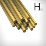 Corrosion Resistant Brass Flat Bars , C38500 Round Brass Rod