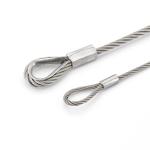Pre Cut Lengths And End Fittings 7x19 Stainless Steel Wire Rope / 304 Wire Rope