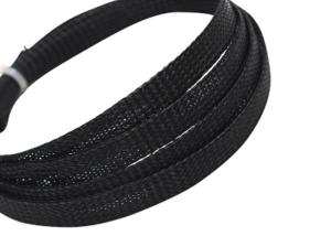 Quality 1 / 4 &quot; Expandable Braided Cable Sleeving PET Material For Wire Harness Cover wholesale