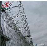 Galvanized Razor Barbed Wire High Tension Barbed Wire High Security Fence Top