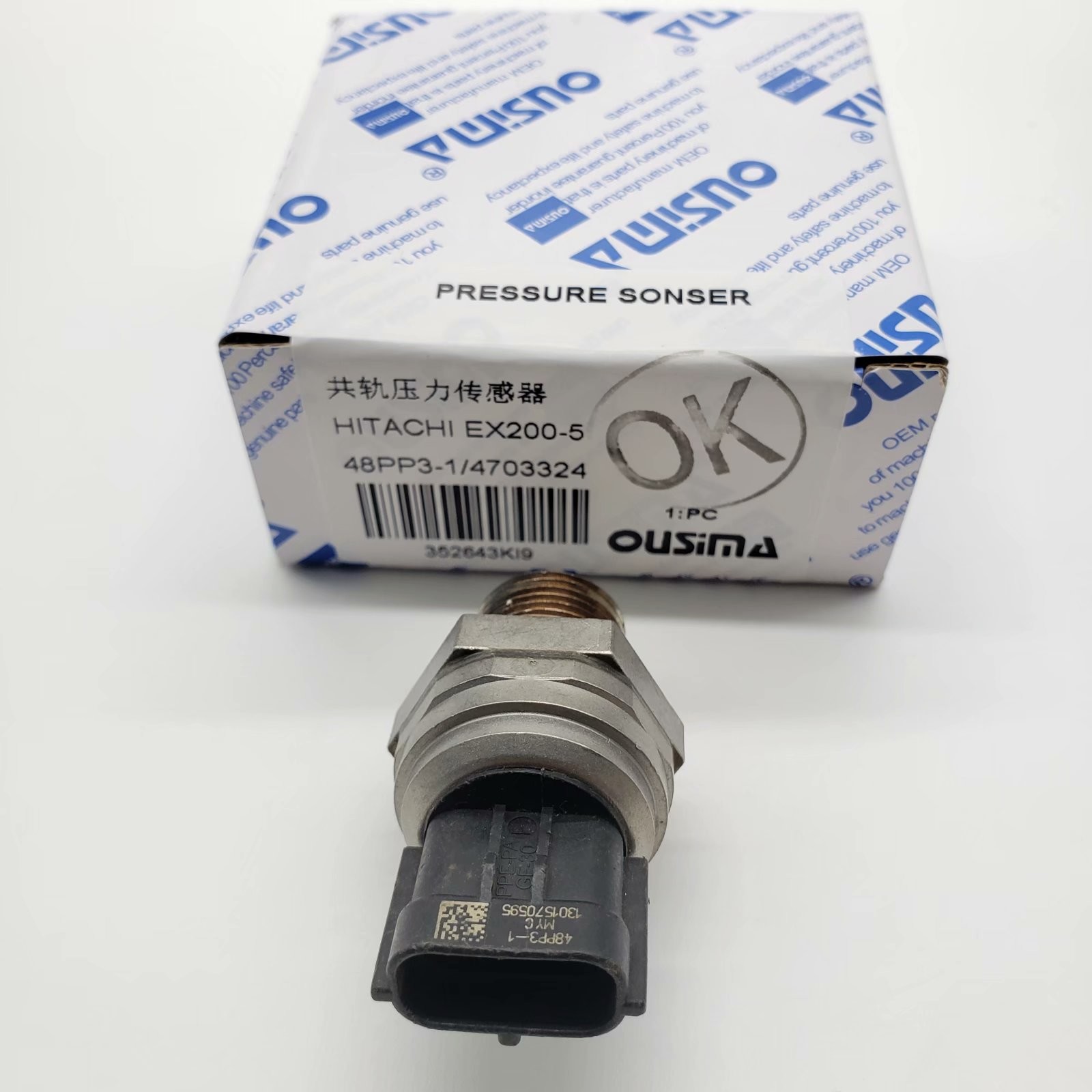 OUSIMA High Pressure Sensor For Hitachi 48PP3-1 4703324 HITACHI Excavator ZX200-5