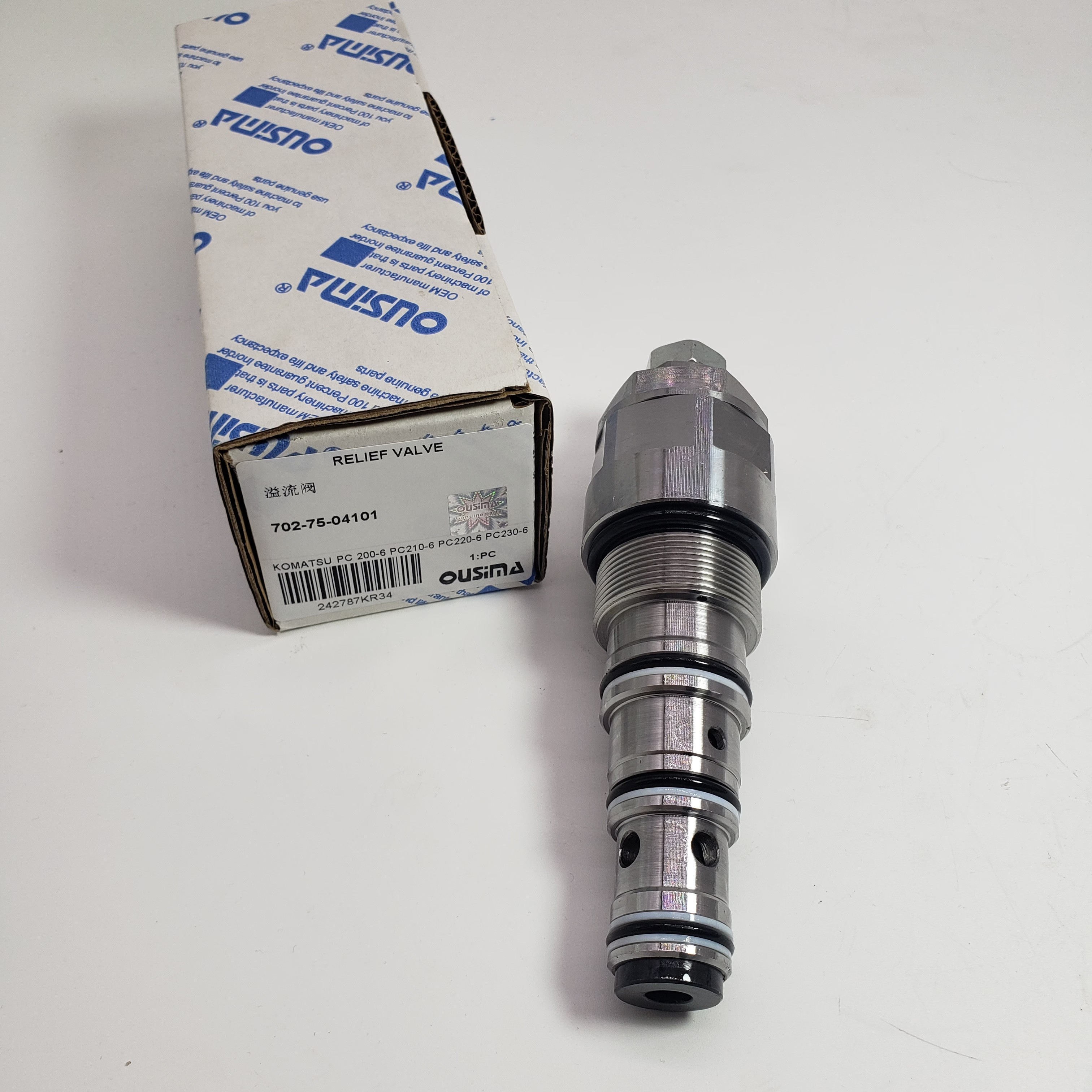 Relief Valve 702-75-04101 For KOMATSU PC100L PC200 PC210 PC220 PC230 PC240