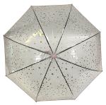 Promotional Clear POE dome transparent automatic Umbrella for wholesale