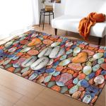 Living room large carpet, bedroom floor mat, scenic, artistic, cute, non slip