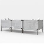 3 Seater Weatherproof Weaving Rope Outdoor Sofa Set