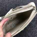 Authentic Crocodile Skin Men's Small Shoulder Bag White Flap Purse Genuine