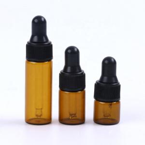 Quality Round Ball Empty LFGB 30ml MSDS Amber Dropper Bottles wholesale