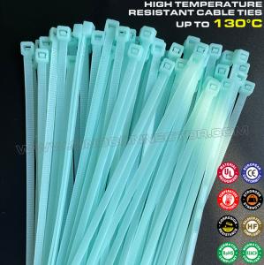 Quality Heat Stabilized Plastic Cable Tie Strap Nylon 66 100mm x 2.5 (18 LBS), 130°C Temperature Resistant Cable Zip Tie Polyamide 66 for Harsh Environments wholesale
